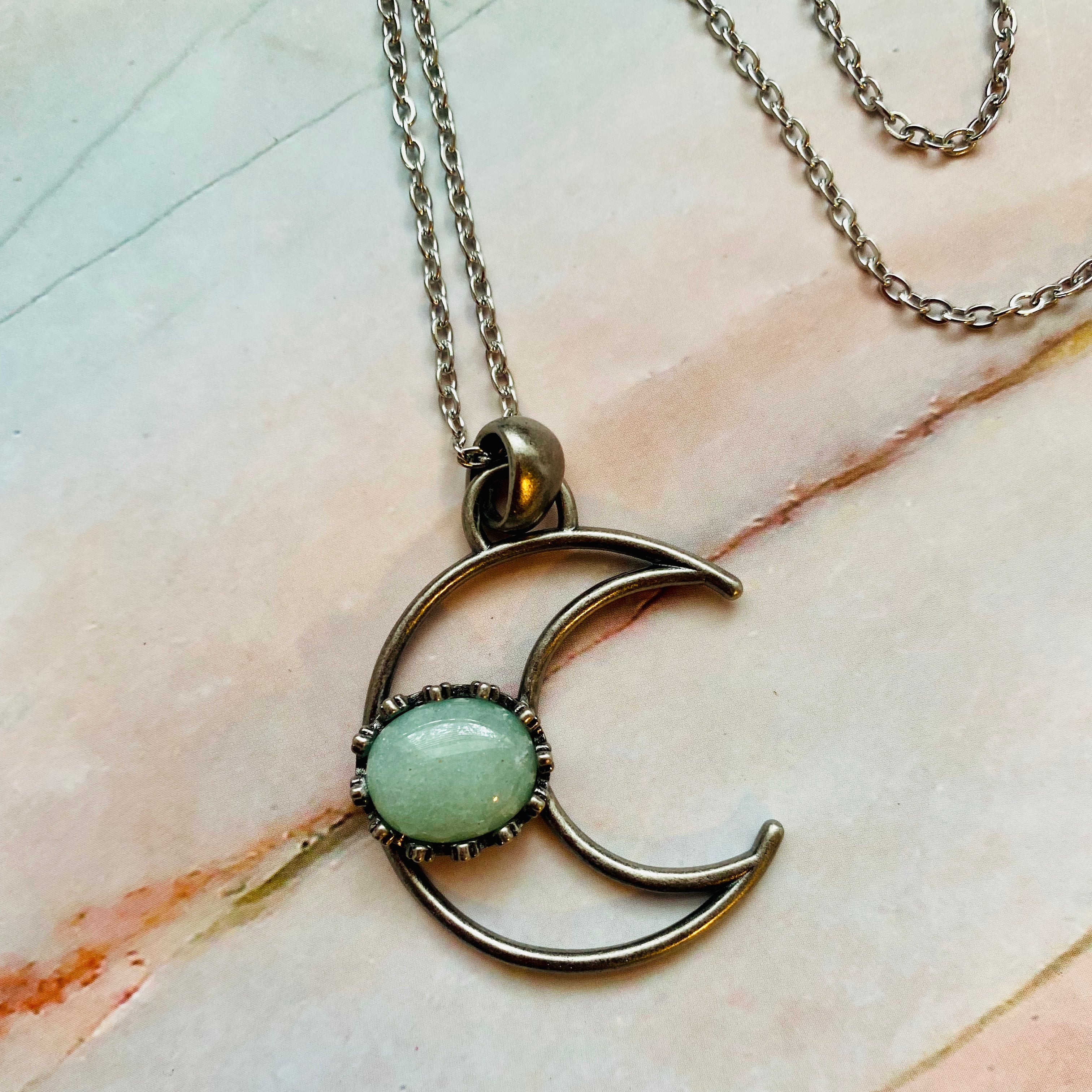 Stone Moon Necklace